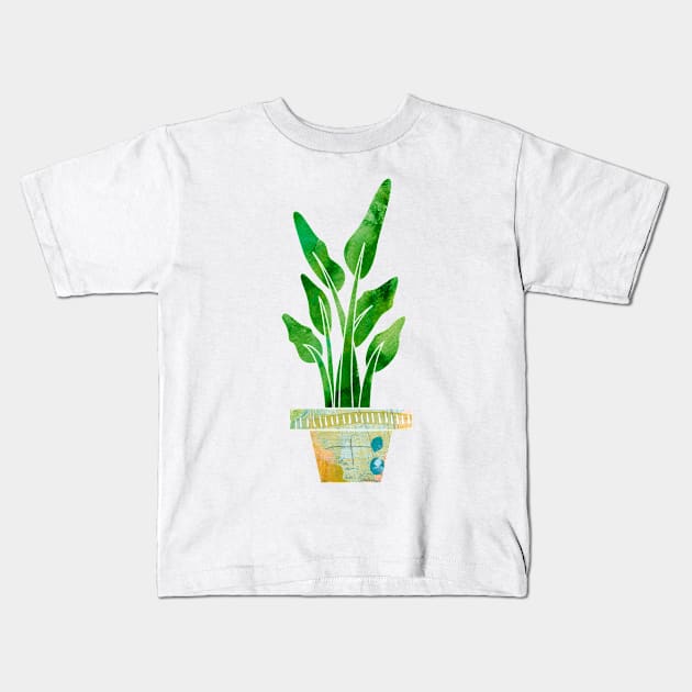 Gardening Art Kids T-Shirt by Usea Studio